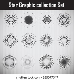 Star Graphic collection. Vector illustration