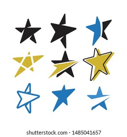 Star graphic design template vector isolated illustration