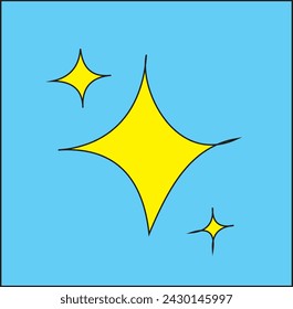 Star Graphic Design Template Vector Isolated Illustration Vector Design Image. Eps 10.