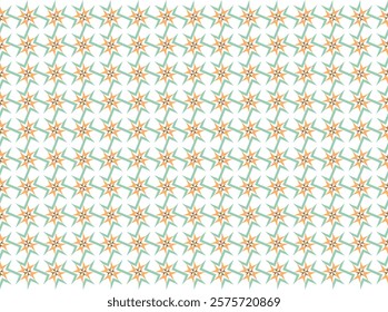 Star green background vector seamless 