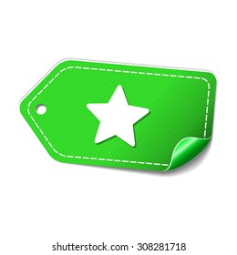 Star Green Vector Icon Design