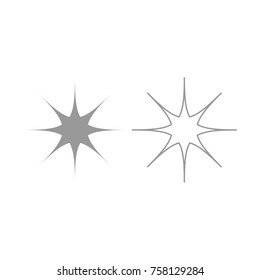 Star grey icon .