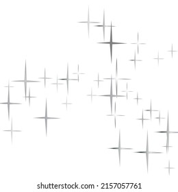 Star grey seamless pattern.  Modern Creative Pattern. Gray Starlit Card. Confetti Fall Chaotic Decor.