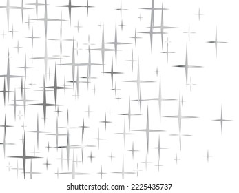 Star grey seamless pattern.  Modern Creative Pattern. Stars on sky. Illustration