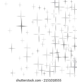 Star grey seamless pattern. Vector Confetti Star Background Pattern. Stars on sky. Illustration