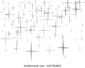 Star grey seamless pattern. Vector Confetti Star Background Pattern. Stars on sky. Illustration