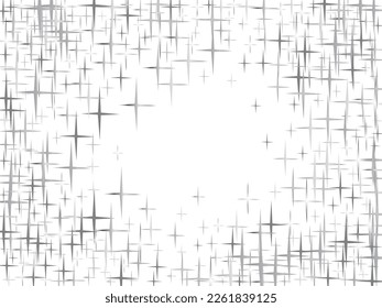 Star grey seamless pattern. Vector Backgrounds Stars on sky. Illustration