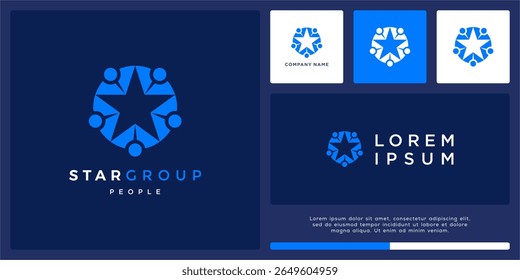 Design-Vorlage für Star-Gruppe-Logo