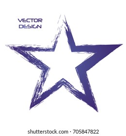 Star Grunge gradient purple on white background