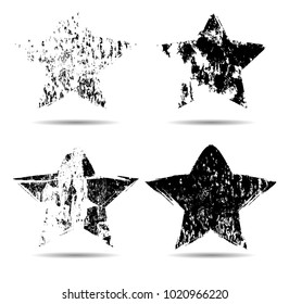 Star Grunge Urban Background.Texture Vector.Dust Overlay Distress Grain ,Simply Place illustration over any Object to Create grungy Effect .abstract,splattered , dirty,poster for your design.