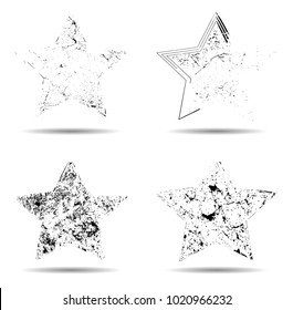 Star Grunge Urban Background.Texture Vector.Dust Overlay Distress Grain ,Simply Place illustration over any Object to Create grungy Effect .abstract,splattered , dirty,poster for your design.