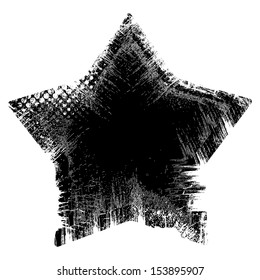 Star - Grunge Vector Illustration Background