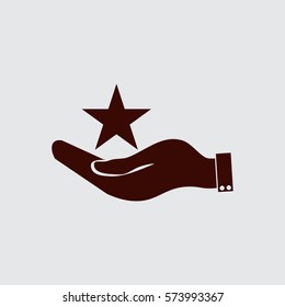 star and hand 