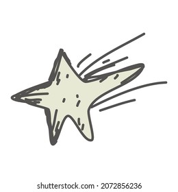 star hand drawn sketch doodle