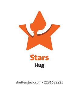 Estrella con la mano. Icono de clasificación de estrellas. Símbolo de clasificación de estrella de vectores.
