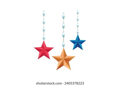 Star Hanger Christmas Decoration Sticker