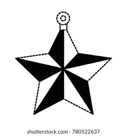star hanging decorative icon