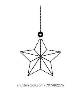 star hanging decorative icon