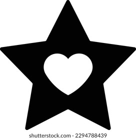 star heart love fall in love healthcare Glyph