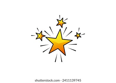 Star Highlight Note Sticker Design