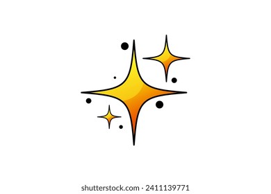 Star Highlight Note Sticker Design