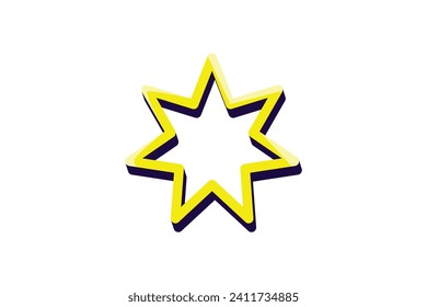 Star Highlight Note Sticker Design