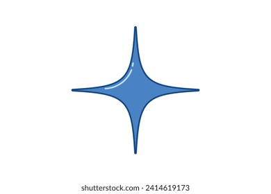 Diseño de sticker de notas de resaltado de estrella