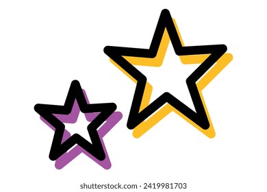 Star Highlight Note Sticker Design