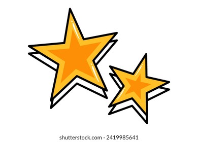Star Highlight Note Sticker Design