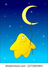 the star holds the moon on a string 