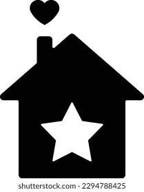 star home house building social Glyph