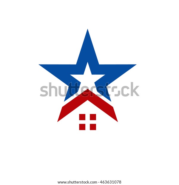 Star Home Logo Stock Vector (royalty Free) 463631078