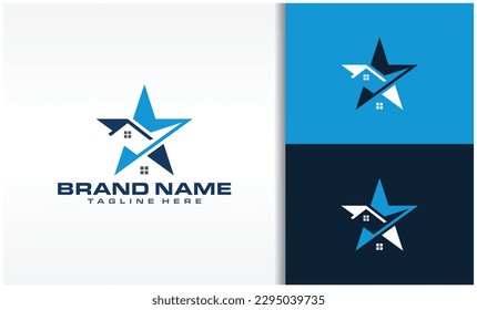 Vector de logotipos Star and Home