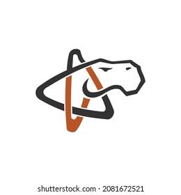 Star horse Illustration Template Icon emblem Isolated