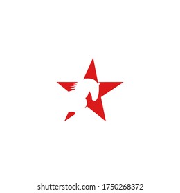 star horse logo icon design