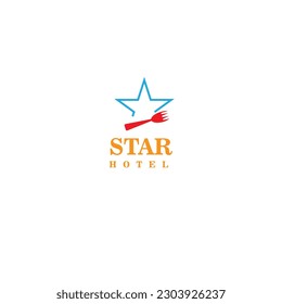 Star Hotel restaurant flat logo