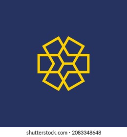 star house logo, a combination of the house symbol and the 6-point star symbol