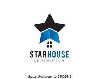 Star House logo symbol or icon template