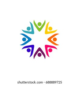 Star Human Shape Logo Template Illustration Design. Vector EPS 10.