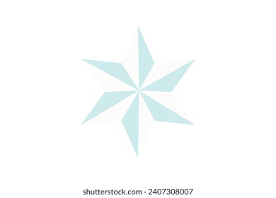 Star Ice Winter Sticker Design