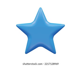 Star icon 3d illustration render