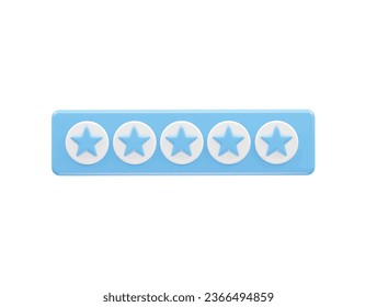 Star icon 3d rendering illustration element