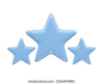 Star icon 3d rendering illustration element