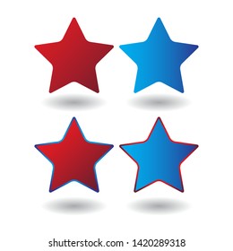 Star Icon, 4th of July, United Stated independence day