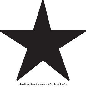 Star Icon. 5 Point Star. Symbol.
