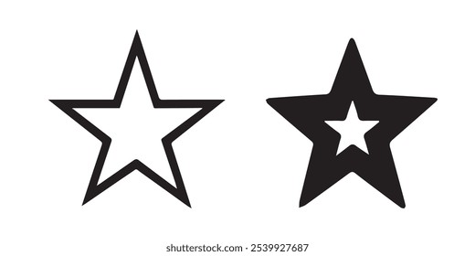 Star icon abstract art design.