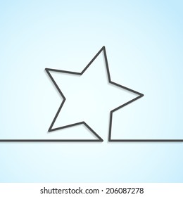 Star icon abstract modern background template. Vector illustration