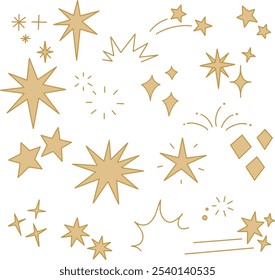 star icon abstract icon set galaxy big star