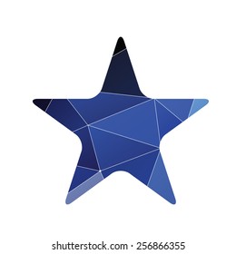 star icon Abstract Triangle Geometrical background 