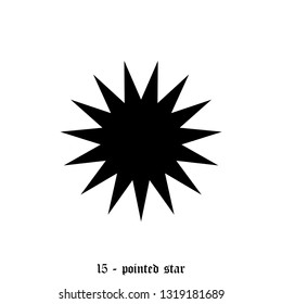 Star icon. Award rank sign